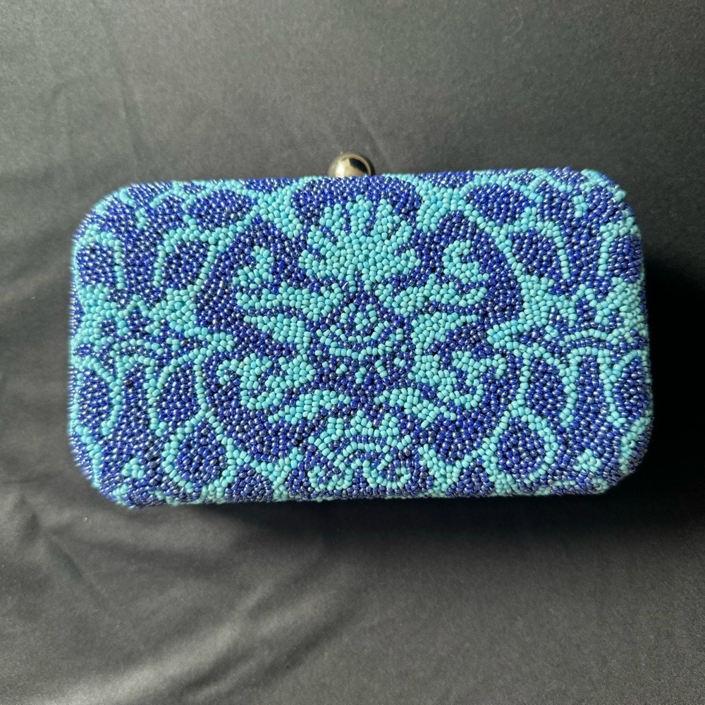 FROM ST XAVIER BEADED CLUTCH